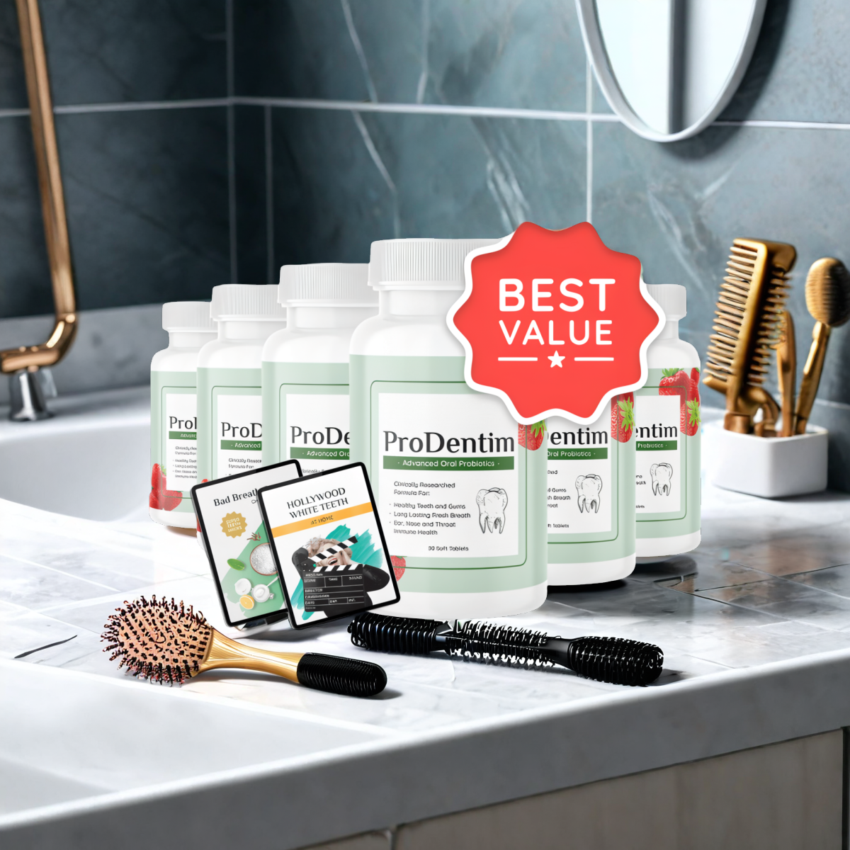 ProDentim - 6 Bottles + 2  Ebooks