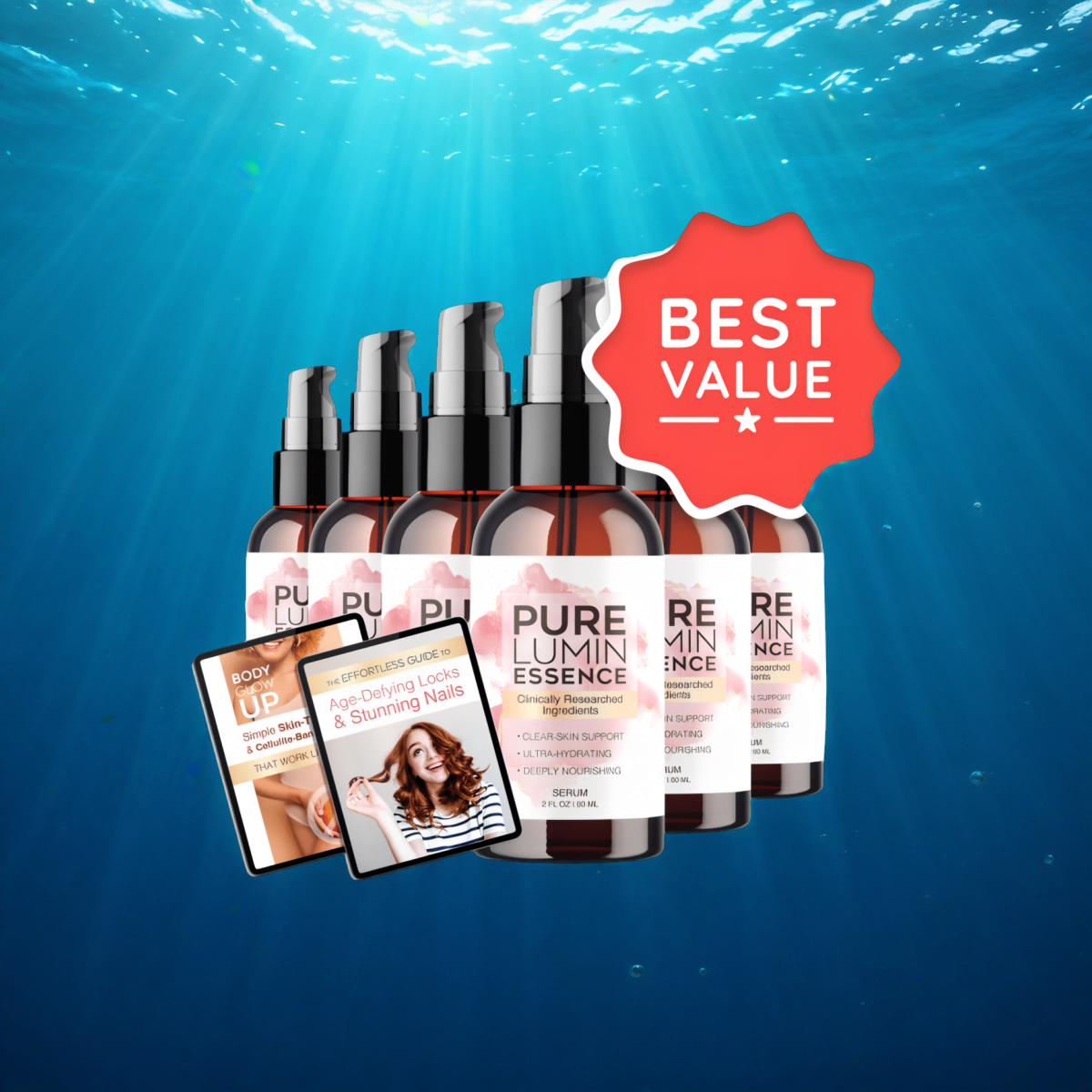 PureLumin Essence - 6 Bottles + 2  Ebooks